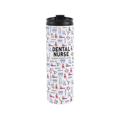 Purely Home Dental Nurse Travel MugNovelty Dentist GiftReusable Stainless Steel Vacuum-Sealed Double-Walled Drinks Flask 500Ml from B&Q