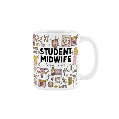 Purely Home Student Midwife MugFunny Trades Novelty GiftTea/coffee Hot Drinks White Ceramic Cup Present For Midwives/fertility Doctors from B&Q
