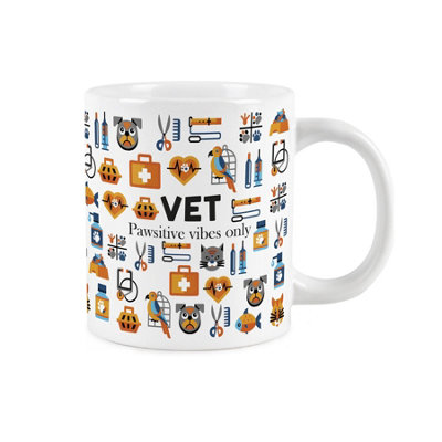 Purely Home Novelty Vet MugExtra Large Jumbo Humourous Trades Gifts For VeterinariansCeramic Large Tea/coffee Cup