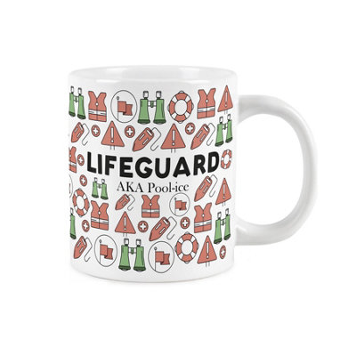 Purely Home Novelty Lifeguard MugExtra Large Jumbo Humourous Trades Gifts For LifeguardsCeramic Large Tea/coffee Cup from B&Q
