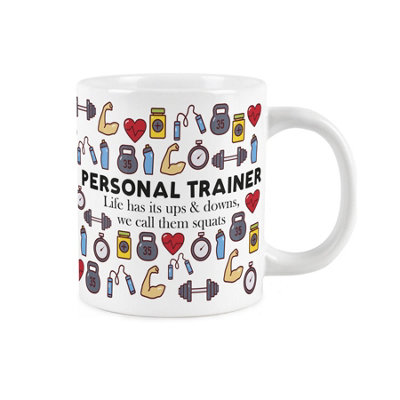Purely Home Novelty Personal Trainer MugExtra Large Jumbo Humourous Trades Gifts For Personal TrainersCeramic Large Tea/coffee Cup from B&Q