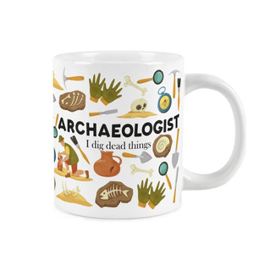 Purely Home Novelty Archaeologist MugExtra Large Jumbo Humourous Trades Gifts For ArchaeologistsCeramic Large Tea/coffee Cup from B&Q