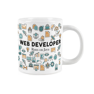 Purely Home Novelty Web Developer MugExtra Large Jumbo Humourous Trades Gifts For It Software DevelopersCeramic Large Tea/coffee Cup from B&Q
