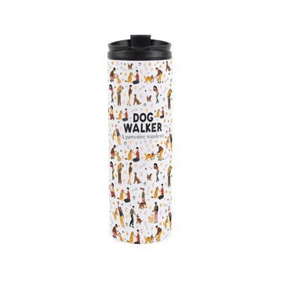 Purely Home Dog Walker Travel MugNovelty Gifts For Dog SittersReusable Stainless Steel Vacuum-Sealed Double-Walled 500Ml Flask from B&Q
