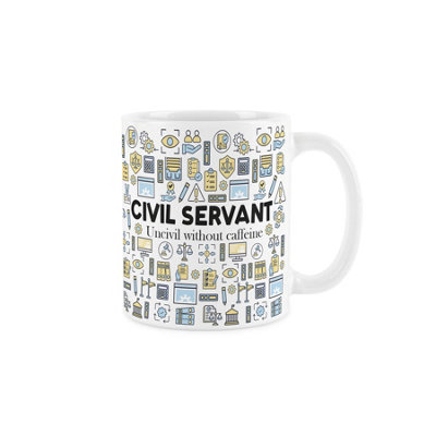 Purely Home Civil Servant MugNovelty Government Service Staff GiftWhite Ceramic Cup Present For Workers Of The Crown from B&Q