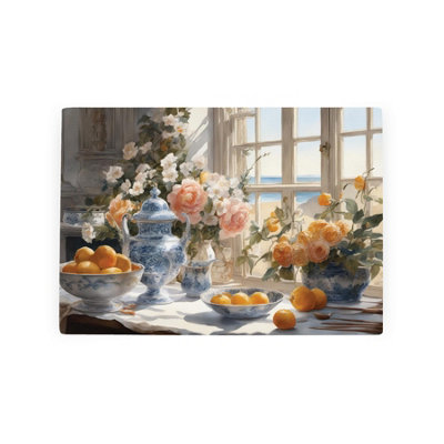 B&Q -  Still Life Painting Smooth Glass Worktop SaverSmall Chopping Board