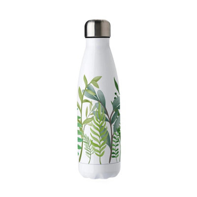 Green Foliage Stainless Steel Water Bottle - Reusable Hot/Cold Drinks Gift - Image 3