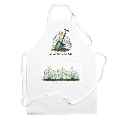 Purely Home Great Nans Garden ApronGardening Apron With Adjustable Neck And Waist TiesLarge Front Pocket Womens Gifts For Her from B&Q