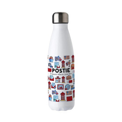 Purely Home Novelty Trades Postie Stainless Steel Water Bottle - Image 3