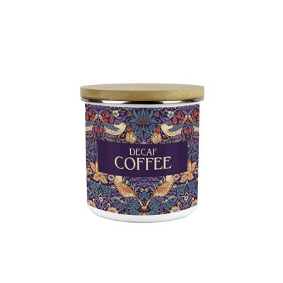 Purple Strawberry Thief Decaf Coffee Canister - William Morris Kitchen Gift - Image 2