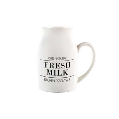 Purely Home Minimalist Small Porcelain Milk Serving Jug from B&Q