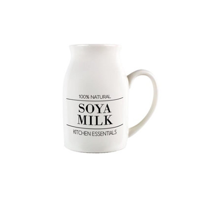 Purely Home Minimalist Small Porcelain Soya Milk Serving Jug from B&Q