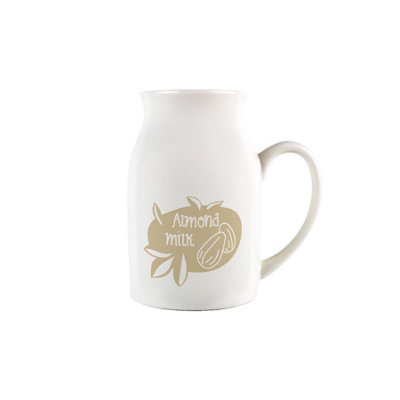 Purely Home Boho Small Porcelain Almond Milk Serving Jug from B&Q