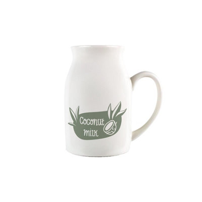 Purely Home Boho Small Porcelain Coconut Milk Serving Jug from B&Q