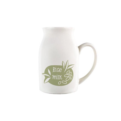 Purely Home Boho Small Porcelain Rice Milk Serving Jug from B&Q