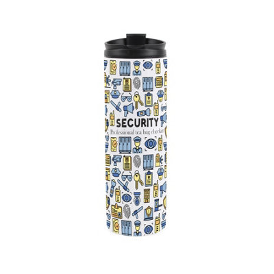 Security Guard Travel Flask - Reusable Stainless Steel Tumbler Novelty Job Gift - Image 3