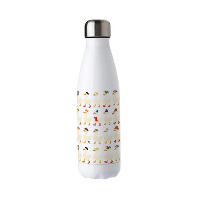 Purely Home Silly Goose Stainless Steel Water BottleNovelty Fancy Dress Quirky PresentsDouble Walled 500Ml Metal Hot/cold Drinks Bottle from B&Q