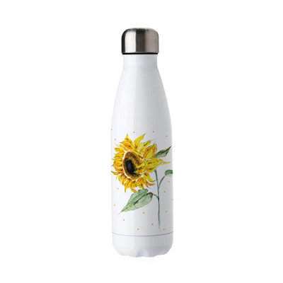 Purely Home Sunflowers Stainless Steel Water BottleDotty Bright Floral PresentsDouble Walled 500Ml Metal Hot/cold Drinks Bottle from B&Q