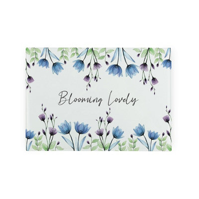 B&Q -  Blooming Lovely Smooth Glass Worktop SaverSmall Chopping Board