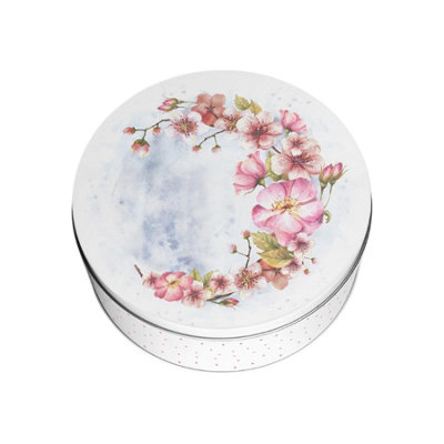 Pink Blossoms Small Cake Tin - Pretty Floral Kitchen Storage Gifts for Her - Image 3