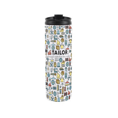 Purely Home Tailor Travel FlaskSuit Maker & Fitter Novelty Job GiftsReusable Stainless Steel Vacuum-Sealed Double-Walled 500Ml Flask from B&Q