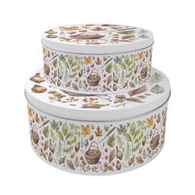 Purely Home Nesting Cake Tins - Set of 2 - Brown - Image 4