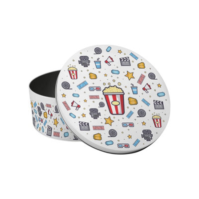 Purely Home Movie Icons Small Cake TinFilms & Theatre Themed Kitchen Bakeware GiftsRound Metal Storage Container For Baking 18 X 7Cm from B&Q