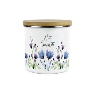 Blooming Lovely Hot Chocolate Canister - Floral Large Kitchen Storage Container - Image 3