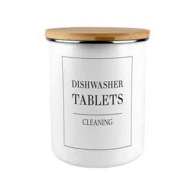 Purely Home Minimalist Dishwasher Tablets Storage Tin from B&Q