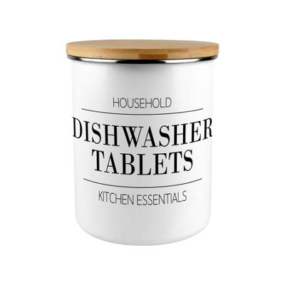 Purely Home Minimalist Essentials Dishwasher Tablets Storage Tin