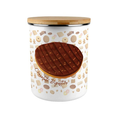 Purely Home Chocolate Digestive Biscuits Novelty Extra Large Storage Canister - Multicoloured - Image 3