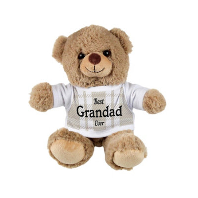 Best Grandad Ever Teddy Bear - Light Brown Small Plush Toy Gift for Father's Day - Image 3