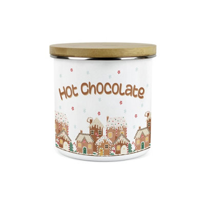 Gingerbread Houses Hot Chocolate Canister - Christmas Hot Drink Baking Gifts - Image 3