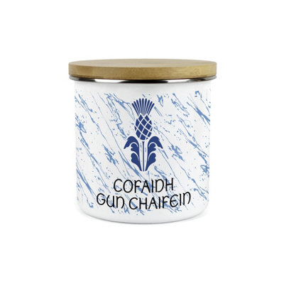 Scottish Thistle Decaf Coffee Canister - Scots Gaelic Cofaidh Gun Chaifein Gift - Image 3