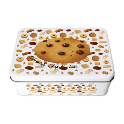 Purely Home Chocolate Chip Cookie Biscuit TinRectangular Metal Storage Container For Baking Novelty Kitchen Gifts 195 X 125 X 75mm from B&Q