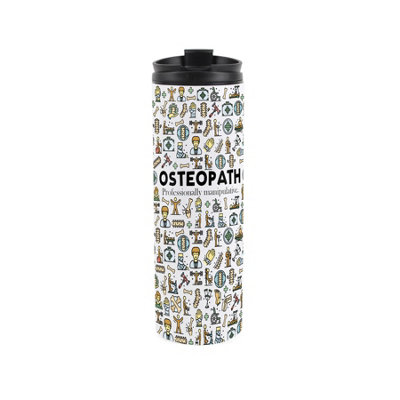 Osteopath Travel Flask - Reusable Stainless Steel Tumbler Novelty Gift - Image 3