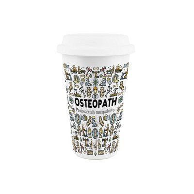Osteopath Ceramic Travel Mug - Novelty Trades Reusable Drinks Mug Gift - Image 3