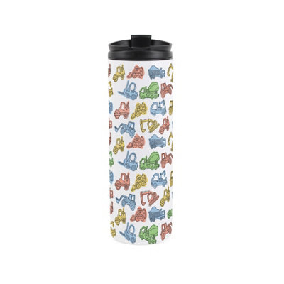 Purely Home Colourful Construction Vehicles Stainless Steel Travel Flask - Image 3