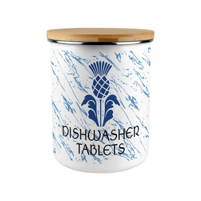 Purely Home Scottish Thistle Dishwasher Tablets Storage Tin from B&Q