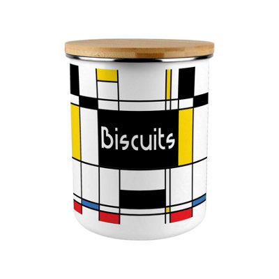 B&Q -  Retro Art Deco Extra Large Biscuit Tin