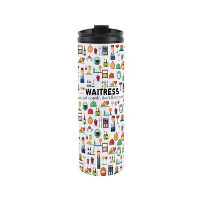 Purely Home Waitress Travel FlaskGifts For WaitressesReusable Stainless Steel Vacuum-Sealed Double-Walled 500Ml Flask from B&Q