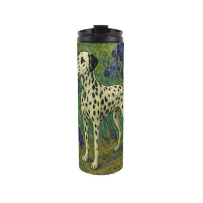 Purely Home Van Gogh Dalmatian Travel FlaskArtwork Inspired Reusable 500Ml Stainless Steel Flask Mug Gift For Dog Lovers from B&Q