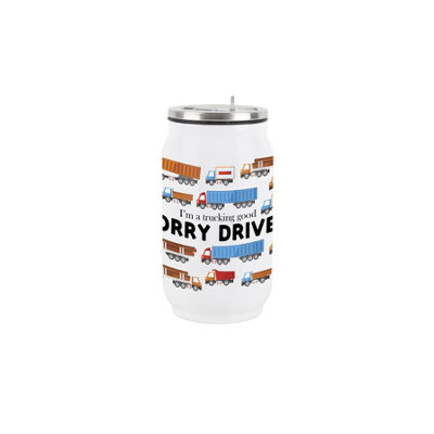Purely Home Novelty Lorry Driver Drinking Can Flask With Straw from B&Q