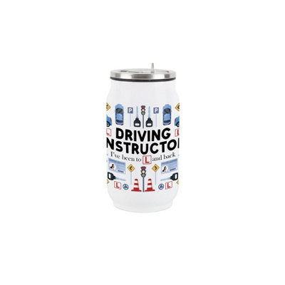Purely Home Novelty Driving Instructor Drinking Can Flask With Straw from B&Q