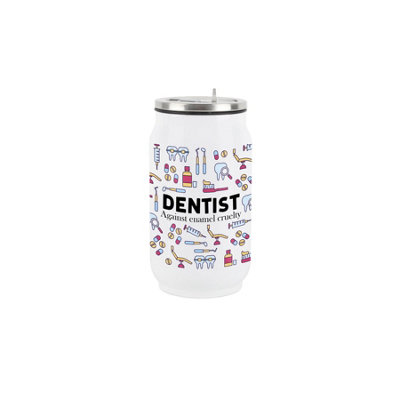 Purely Home Novelty Dentist Drinking Can Flask With Straw - Image 3