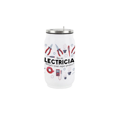 Purely Home Novelty Electrcian Drinking Can Flask With Straw from B&Q