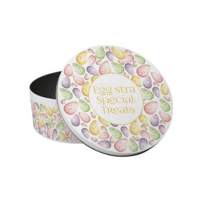 Purely Home Egg-Stra Special Treats Small Round Cake TinEaster Home Baking Gifts from B&Q