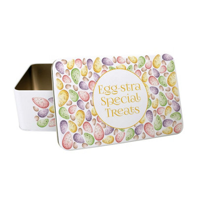 Purely Home Egg-Stra Special Easter Cake TinRectangular Metal Kitchen Storage Gift from B&Q
