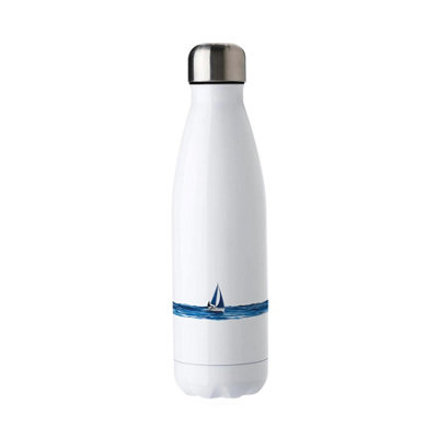 Purely Home Sailing Water BottleOcean Dinghy Boat Sailor Gifts Double Walled 500Ml Hot/cold Drinks Bottle from B&Q