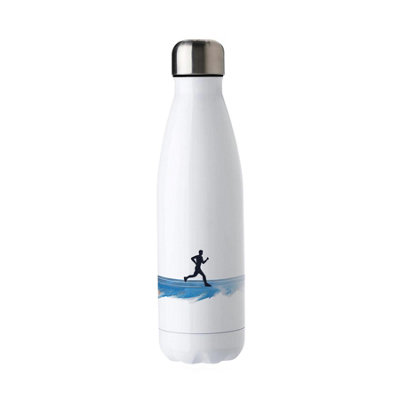 Purely Home Running Water BottleSports Gifts For Runners Double Walled 500Ml Hot/cold Drinks Bottle from B&Q